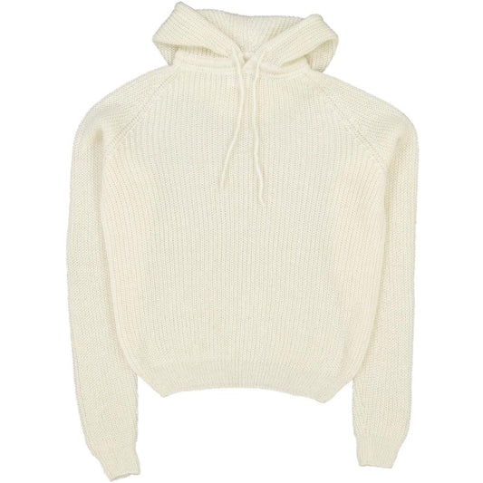 NEIGE - A hooded sweater, knitted in France ECRU