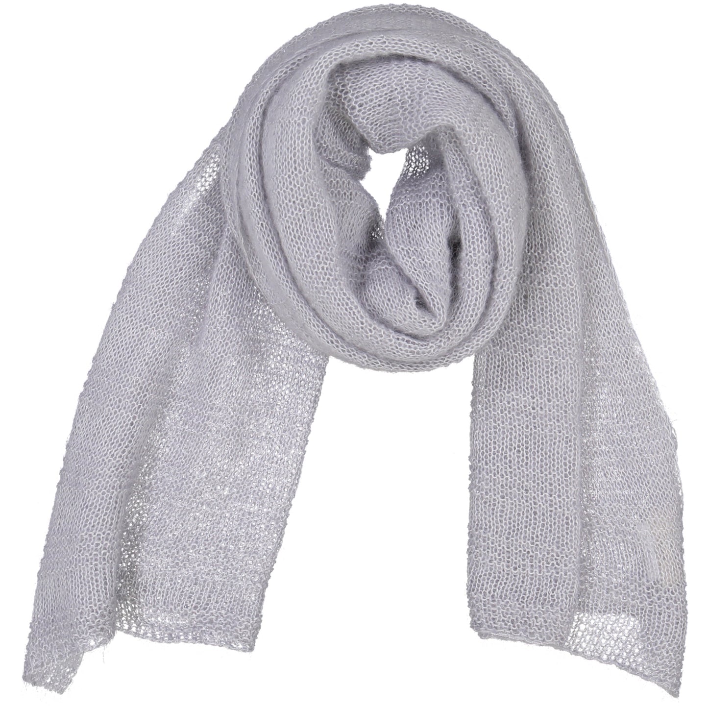 BRUME - a knitted scarf CLOUDY GREY