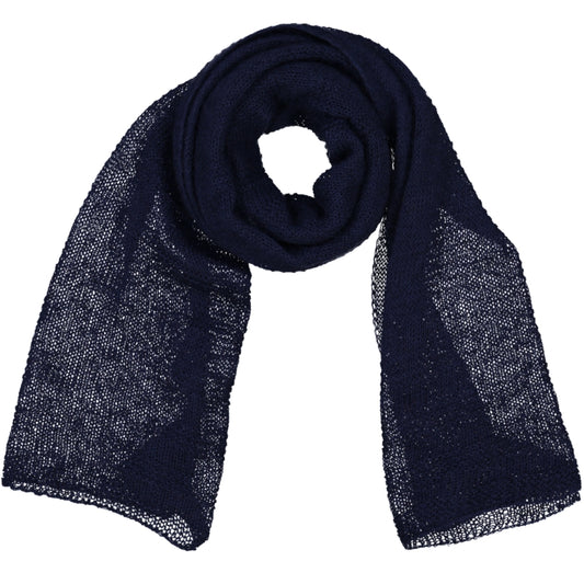 BRUME - a knitted scarf STORM BLUE