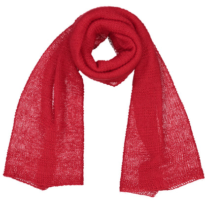 BRUME - a knitted scarf CARMIN RED