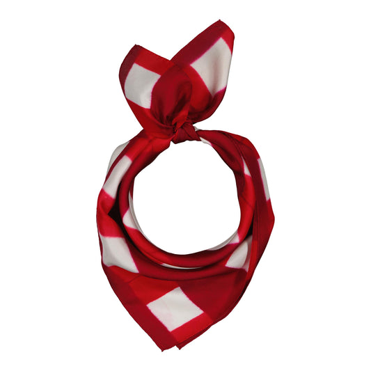 CHROMATIC - a silk bandana RED & GARNET