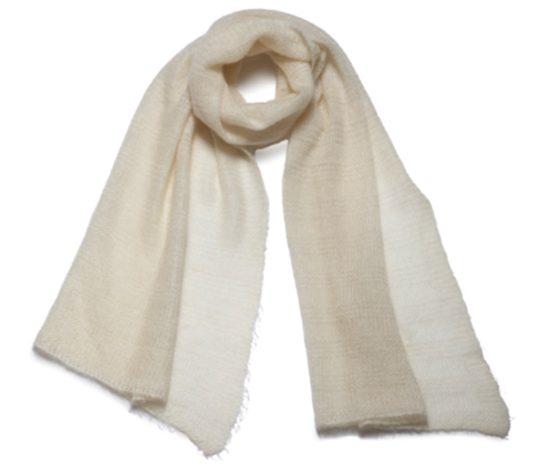BRUME - a knitted scarf ECRU
