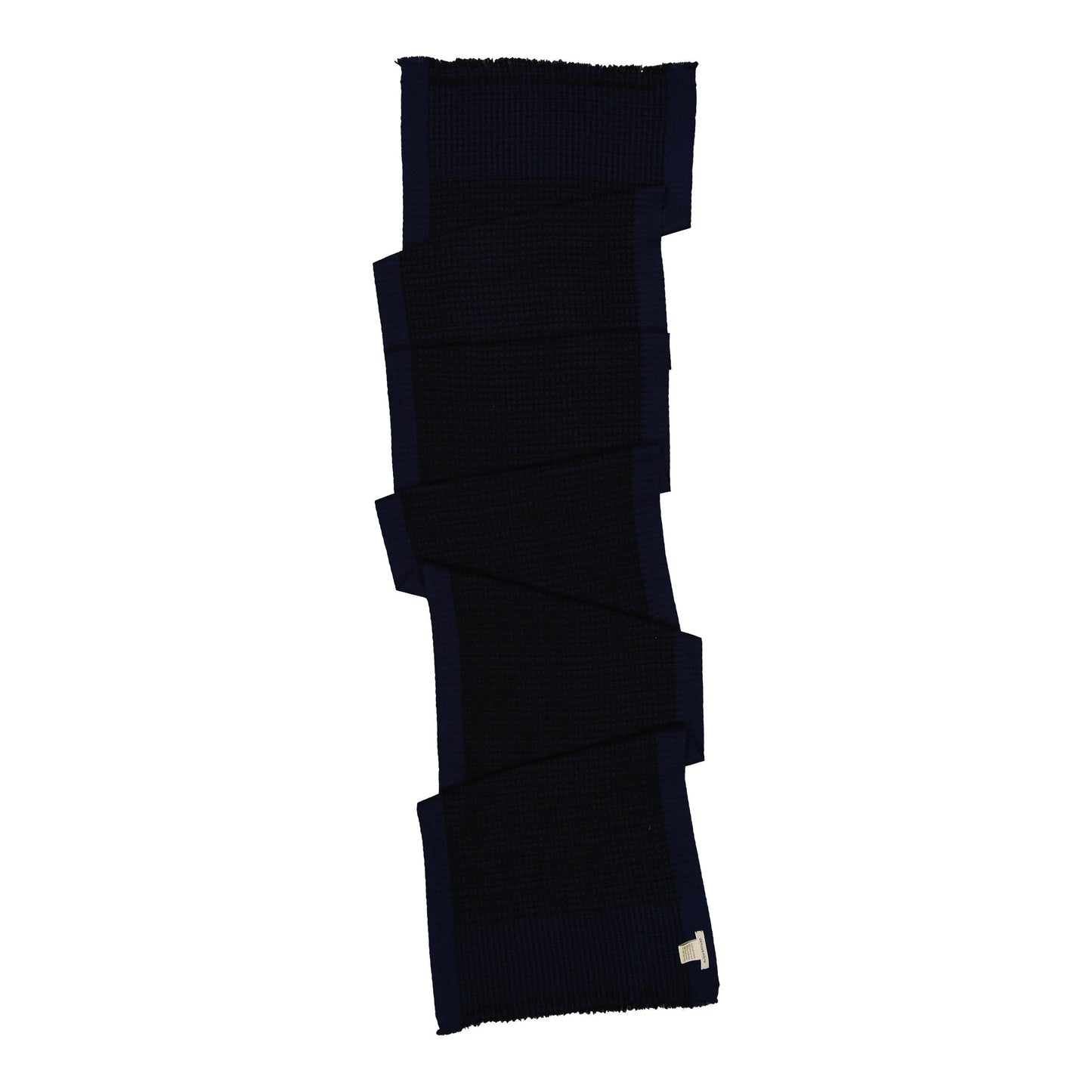 STRUCTURE - a neat and precise scarf NAVY BLUE BLACK