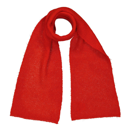 BLISS - RIBBED SCARF VERMILION