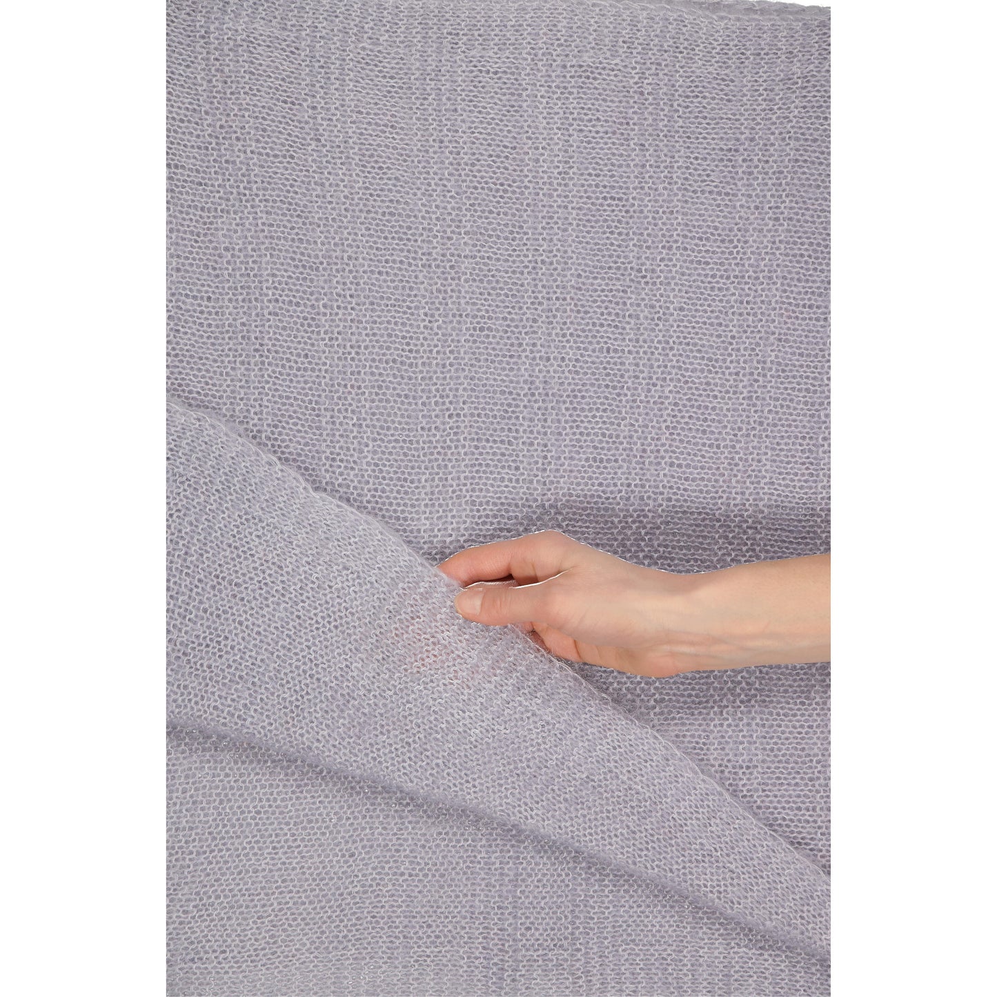 BRUME - a cosy scarf PEARL GREY