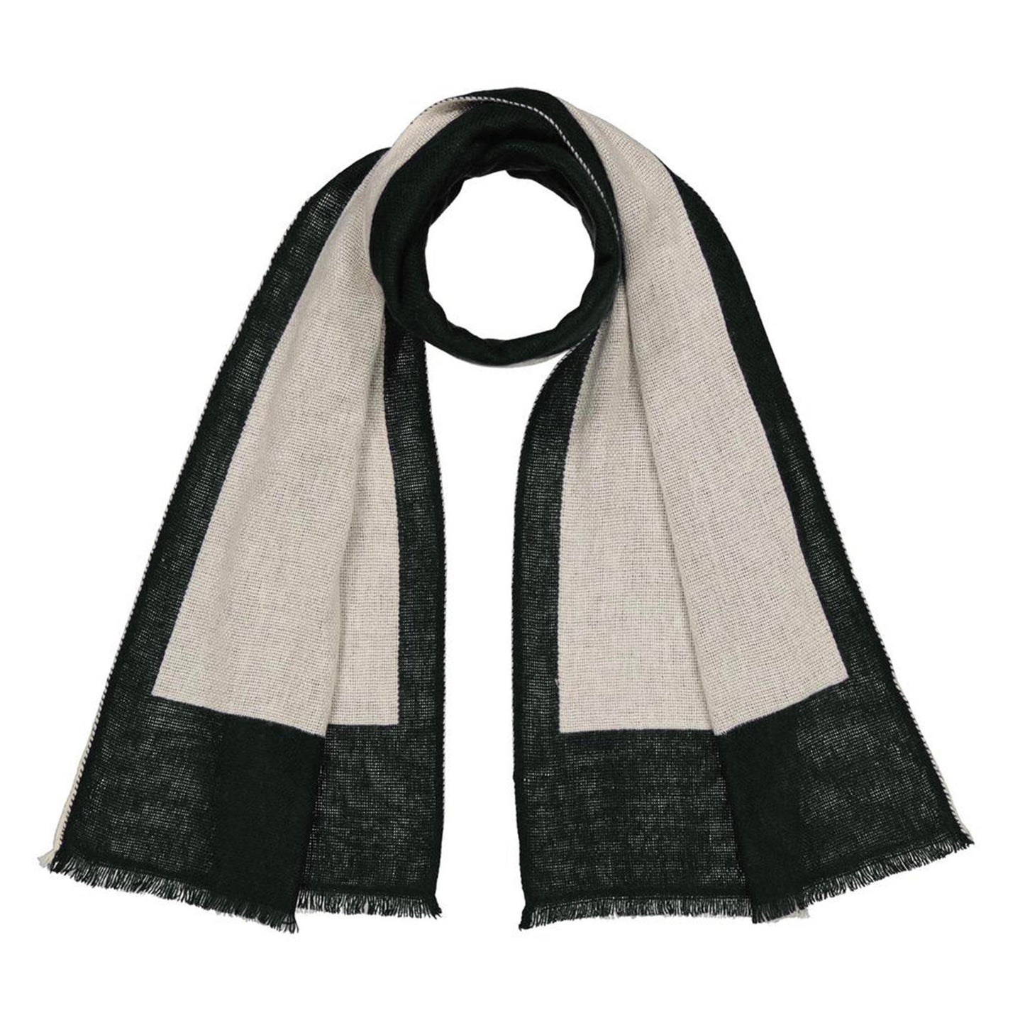 EPURE - double sided merino stole CHARCOAL