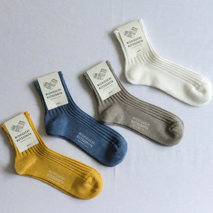 CHAUSSETTES EN LIN - Nishiguchi Kutsushita