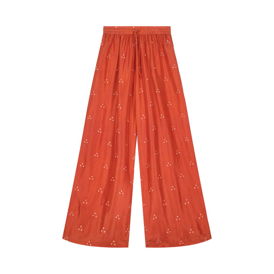 CELESTE - silk trousers ROSE JAPUR