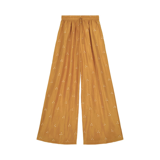 CELESTE - silk trousers GOLD